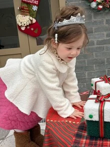 Dazy Kids Infant/Toddler (Girl) Autumn/Winter Design Korean Style Long Sleeve Woolen - White - View 2