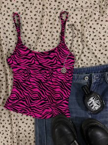 Attitoon Women's Casual Sexy Slim Fit Spaghetti Strap Tank Top - Multicolor - View 1