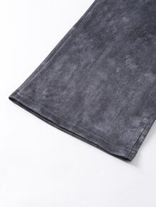 SHEIN 青少年女孩秋季套裝上衣 T-shirt 兩件式套裝 家庭職業風 深灰色 秋季休閒韓風 度假穿搭 - 灰色 - 查看 8