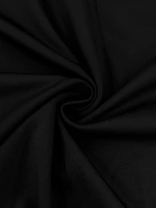 Velvienne Versatile Premium Pleated Plus Size Women's Dress - Black - View 7