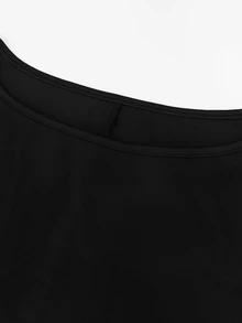 Velvienne Versatile Premium Pleated Plus Size Women's Dress - Black - View 4