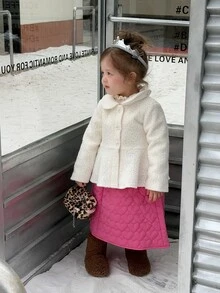 Dazy Kids Infant/Toddler (Girl) Autumn/Winter Design Korean Style Long Sleeve Woolen - White - View 11