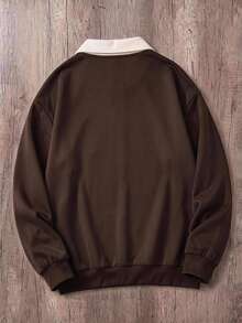 Daypath Men's Casual Letter Badge Graphic Pullover Sweatshirt With ...