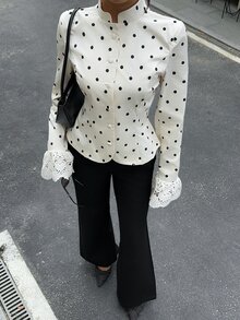 Siren Gaze Women's New Autumn/Winter Short Overcoat With Frog Buttons - Apricot - View 4