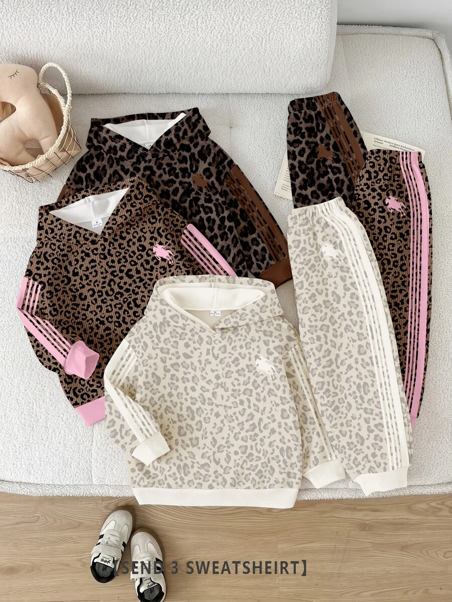 3PCS Young Girls Sweatshirts - Multicolor - View 1
