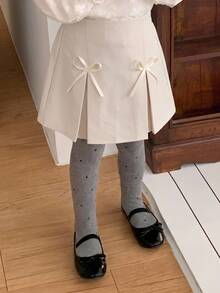 Dazy Kids Young Girl Pleated Skirt For Fall - Beige - View 7