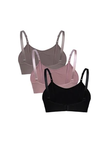 Moonlight&Mama [Random Color]Women's Popular Fashion Comfortable Minimalist Solid Color High Cost-Performance High Quality Plus Size Seamless Maternity Nursing Bra - Multicolor - View 4