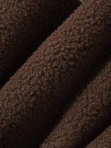DAZY Infant (Boy) Solid Color Casual Mesh Texture Korean Style Hoodie Sweatshirt - Coffee Brown - View 7