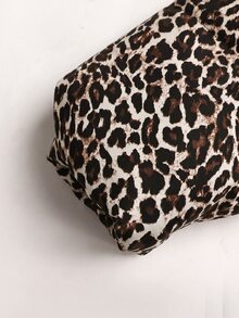 SHEIN Tween Girl Tween Girls Brown Polka Dot Oversized Cropped Stand Collar Puffer Padded Winter Coat - Coffee Brown - View 8