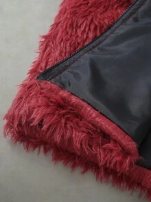 Manfinity Roghcode 男士純色休閒百搭日常連帽夾克 - 紅色 - 查看 6