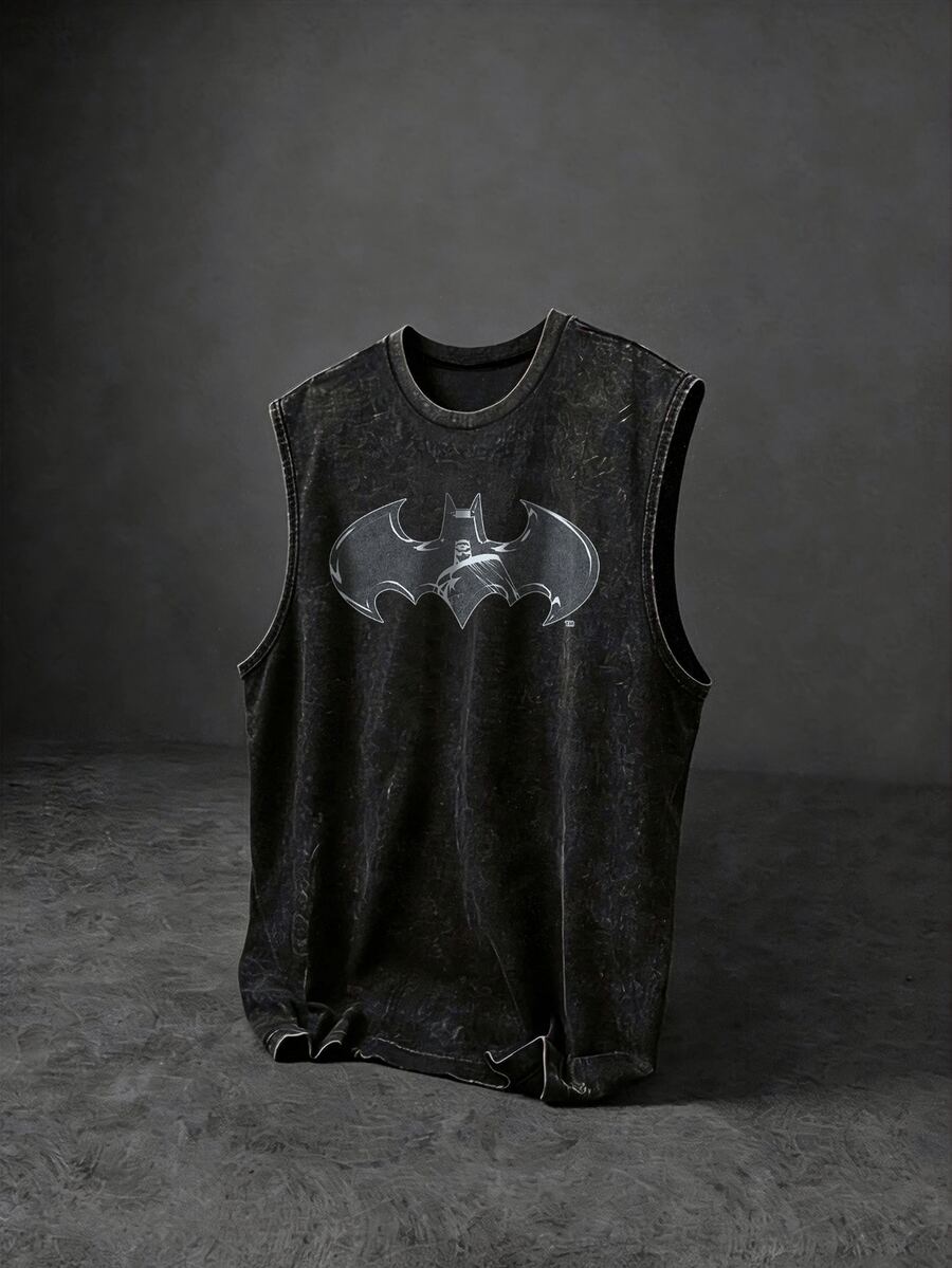 BATMAN X SHEIN Men's Cartoon Print Crew Neck Sports Tank Top for Sale ...