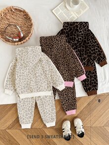 3PCS Young Girls Sweatshirts - Multicolor - View 3