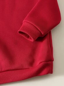 SHEIN 2件組男嬰秋冬字母印花衛衣與條紋長褲套裝 - 彩色 - 查看 5