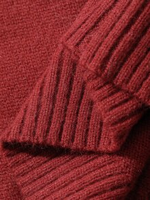 DAZY Infant/Baby Boy) Round Neck Long Sleeve Autumn/Winter Korean Style Sweater - Red - View 9