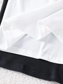 SHEIN 青少年男孩蜘蛛圖案長袖上衣與格紋長褲居家服 4件套 - 彩色 - 查看 8