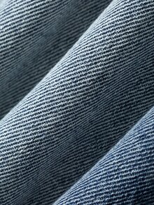 DAZY Women's Raglan Sleeve Single-Breasted Casual Denim Jacket - Blue - View 8