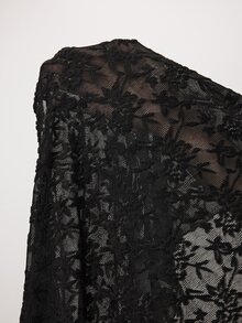 Enliva Plus-Size Women's Elegant And Sexy Lace Black To Apple,Rounded Body - Black - View 8