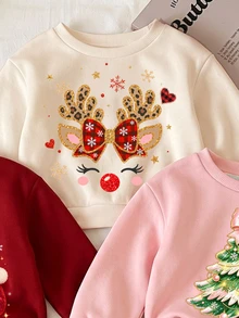 3PCS Baby Girls Sweatshirts - Multicolor - View 6