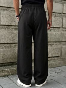 Sport MetroGents Quần dài thể thao nam họa tiết Gothic, cạp rút, có túi - màu đen - Xem 2
