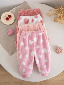 SHEIN 4PCS Baby Girls Bottoms - Multicolor - View 4