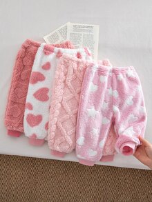 SHEIN 4PCS Baby Girls Bottoms - Multicolor - View 3
