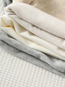 Cozy Pixies 3件組男嬰保暖內裡高領長袖休閒上衣，字母貼布設計 - 白色 - 查看 3