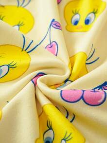 LOONEY TUNES X SHEIN Women's Camisole Top And Shorts Pajama Set LOONEY TUNES - Yellow - View 5