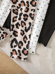 SHEIN 3件裝少女緊身褲 - 白色 - 查看 6
