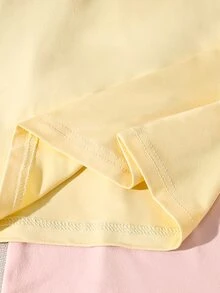 SHEIN 3件組女童秋冬荷葉袖針織刺繡愛心長袖T恤 開學季 黑色 嬰兒粉 白色 仙女風 - 彩色 - 查看 6