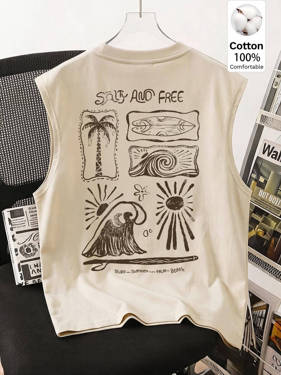 Daypath Size 100 Cotton Wide Shoulder Tank Top, Ribbed Neckline ...