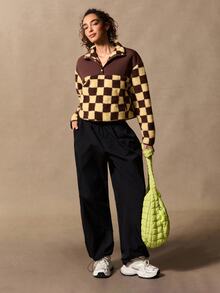 VARSIVA Button Half-Placket Long Sleeve Sports Jacket - Multicolor - View 7
