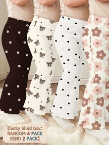 SHEIN 2PCS Baby Girls Bottoms - Multicolor - View 1