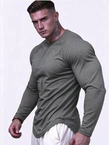 Gym Rark 男士運動T恤 & 背心 - 灰色 - 查看 3