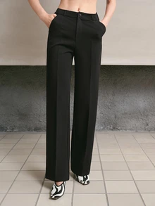 MOTF BLACK DRESS PANTS, NO BELT - Black - View 6