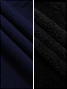 Manfinity Homme 男士保暖內裡休閒百搭日常穿著連帽夾克 - 寶藍色 - 查看 8