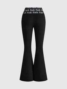 ROMWE Grunge Punk Conjunto de 2 piezas de camisola y shorts de punto elástico con strass cruzado, versátil y combinable para mujer - Blanco y Negro - Ver 6