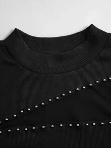 Zayélia Women's Fall T-Shirts For Middle-Aged And Elderly People - Black - View 3