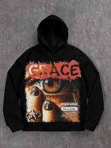 Swayrox Black Standard Size Men's Hoodie - Black - View 1