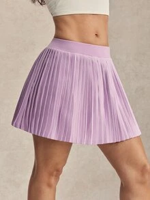 Activina Women's Pleated Pocket Tennis Skort - Purple - View 4