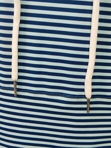 Sport MetroGents Men's Striped Long Sleeve Casual Drawstring Hooded Sweatshirt - Multicolor - View 4