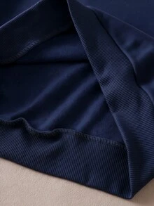 SHEIN 青少年女孩美式標語蝴蝶印花休閒運動衫 - 彩色 - 查看 3