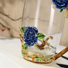 1 Set Creative Enamel Painted Cup Set Including Cup, Lid, Straw - Consists Of Coffee Cup, Tea Cup - Multicolor - View 3