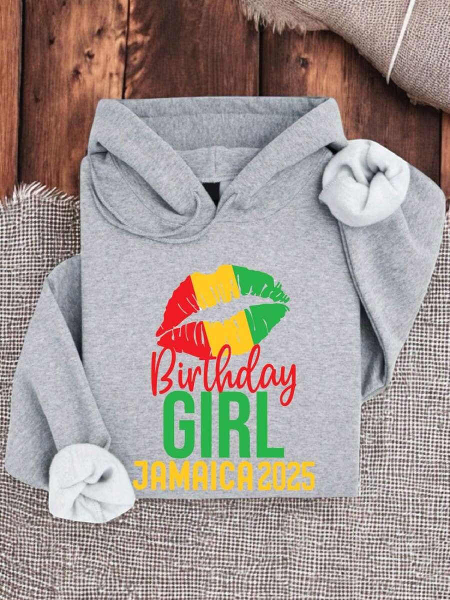 Birthday Jamaica 2025 Hoodie For Girl, Jamaica Birthday Trip Hooded, Birthday Matching Summer, Jamaica Vacation Bday Party. AS-394