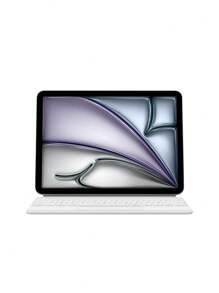 Keyboard Case Compatible With Ipad Air 11 / 13 Inch M3 2025 A16 11th 10th Generation Magic Keyboards Cover Compatible With Ipad Pro 11"/12.9 In / 13" M4/M2 6th 5th 4th 10.9 3rd 2nd Smart Folio Wireless Multi-Touch Backlight Magnetic White English