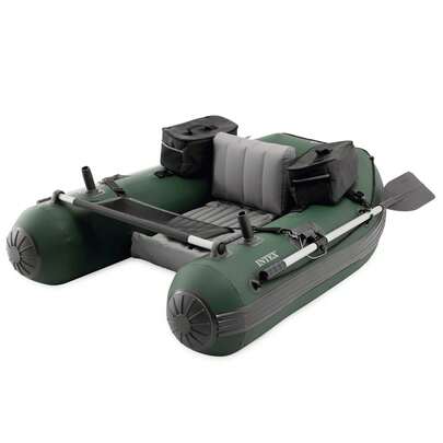 Intex Pato de pesca hinchable Big Catch Pro, 165x120x38 cm, material Super-Tough, soporta hasta 140 kg, incluye remos, hinchador, mochila, red para peces y soportes de caña desmontables ✅ Entrega 24/48h a España (península)