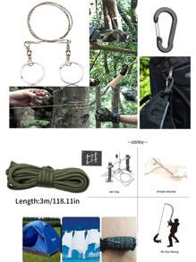 6/8/10pcs Outdoor Survival Tool Kit, Full Set Of Wilderness Survival Gear, SOS Box Survival Kit Emergency Pack