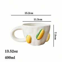 1pc Ceramic Coffee Mugs Fruit Cherry Graphic Print Coffee Cups 13.5 Oz/250 Ml Milk Tea Cup Ins Korean Style Oatmeal Breakfast Mug Drinkware Kitchen For Holiday Gift Giving Back To School