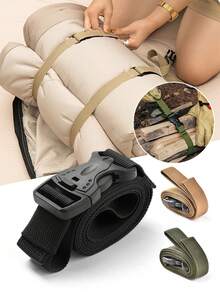 1 szt. Pasek klamrowy do namiotu na zewnątrz, walizka podróżna, śpiwór, kołdra, stała lina, wielofunkcyjny pasek mocujący ładunek - Wielokolorowe - Zobacz 7