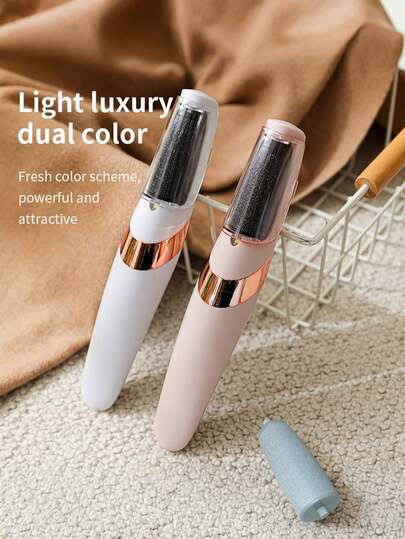 1pc Electric Foot Scrubber – Rechargeable Callus Remover Foot Care Device, Comes With 2 Cleaning Heads (Coarse And Fine Sand) For Easy Water Rinse, Ensuring Clean & Hygienic Feet, Ideal For Holiday Gifting