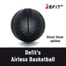 DEFIT 3D Printed High-Elastic Hollow Basketball Impact-Resistant Basketball Adult Sports Basketball Wilson's Airless Basketball